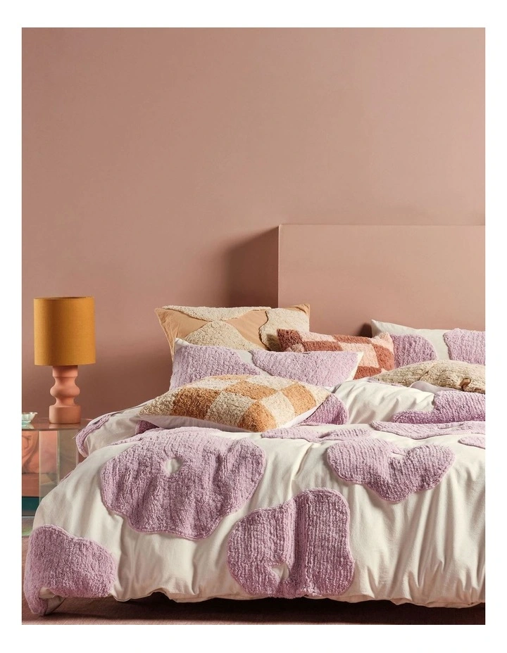 Linen House Andie Quilt Cover Set Purple/Cream 3 Linen House Andie Quilt Cover Set Purple/Cream