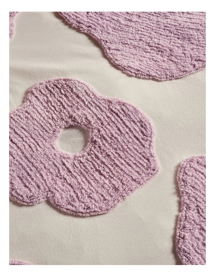 Linen House Andie Quilt Cover Set Purple/Cream 4 Linen House Andie Quilt Cover Set Purple/Cream - Image 2