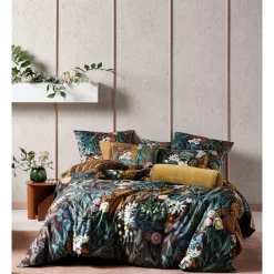 Linen House Maren Quilt Cover Set In Chocolate