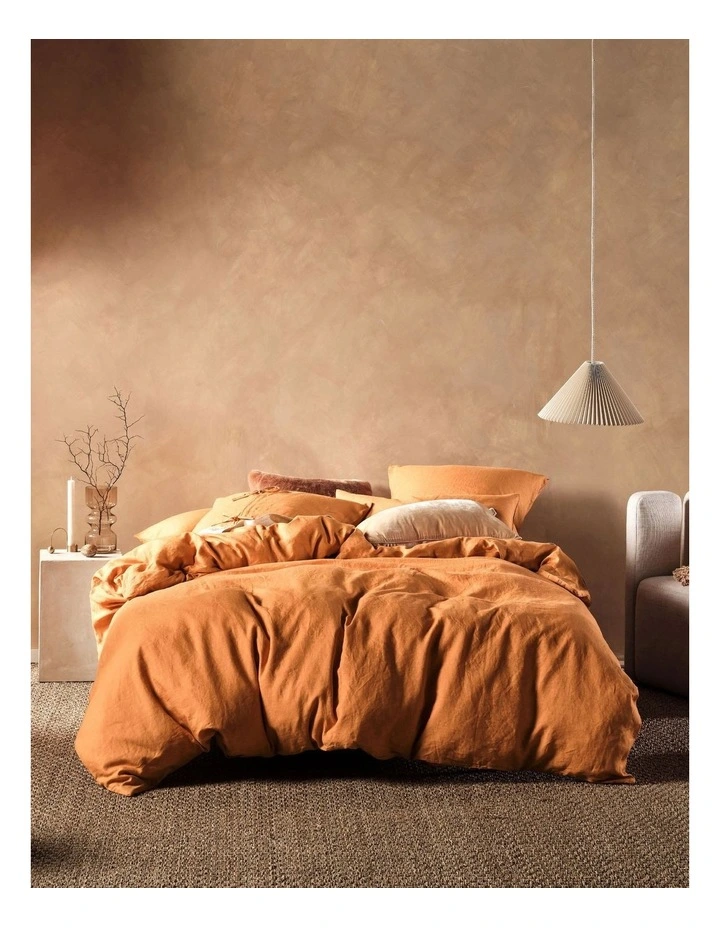 Linen House Nimes Quilt Cover Set Burnt Orange 3 Linen House Nimes Quilt Cover Set Burnt Orange