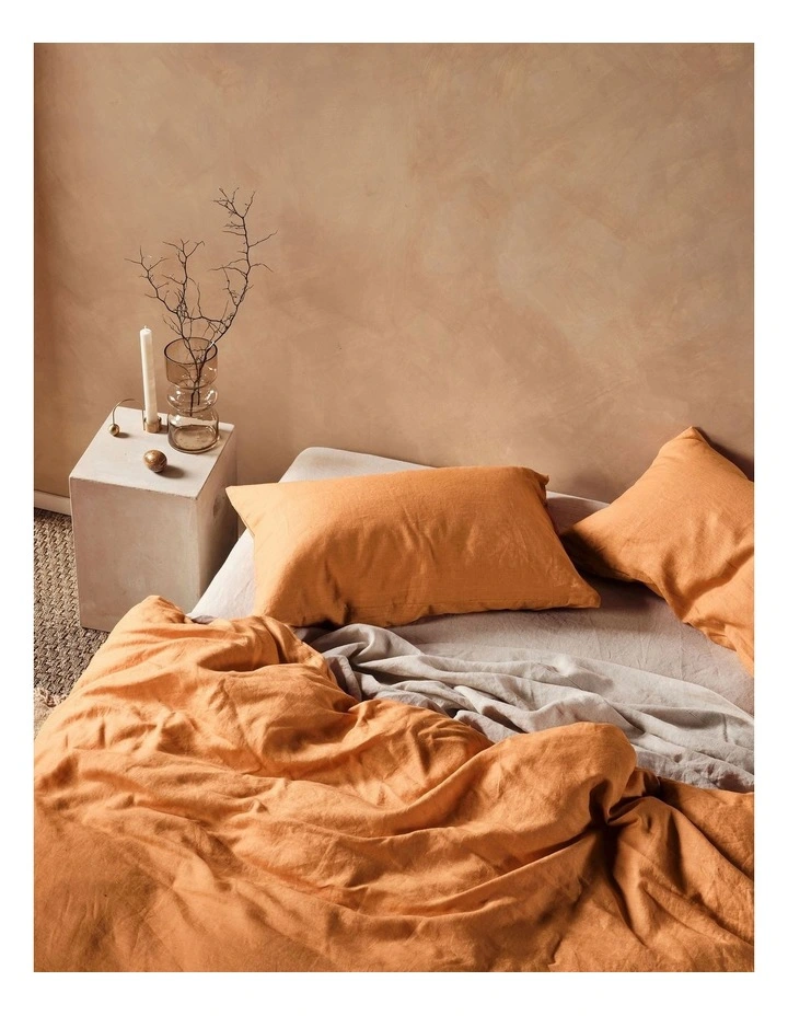Linen House Nimes Quilt Cover Set Burnt Orange 7 Linen House Nimes Quilt Cover Set Burnt Orange - Image 5