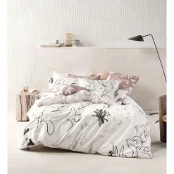 Linen House Lennox Quilt Cover Set Neutral