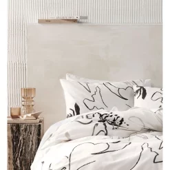 Alternative view of Linen House Lennox Quilt Cover Set Neutral