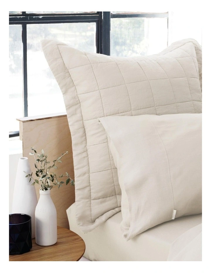 Sheridan Abbotson Linen Quilt Cover In Flax 3 Sheridan Abbotson Linen Quilt Cover In Flax