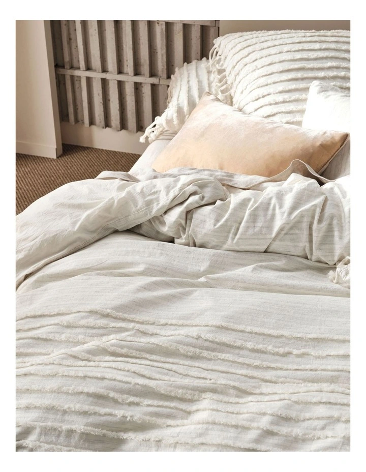 Linen House Dunaway Quilt Cover Set In Brown Sugar 4 Linen House Dunaway Quilt Cover Set In Brown Sugar - Image 2