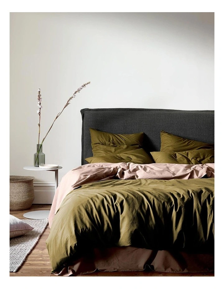 Aura Home Halo Organic Cotton Bedlinen Collection In Khaki 3 Aura Home Halo Organic Cotton Bedlinen Collection In Khaki