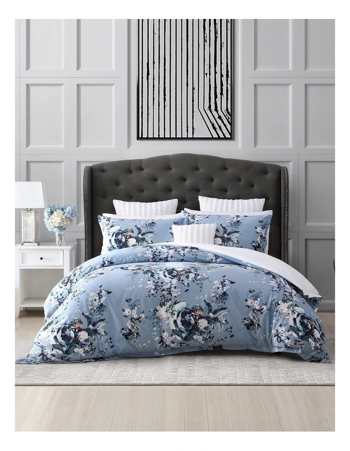 Private Collection Milena Quilt Cover Set Sky 3 Private Collection Milena Quilt Cover Set Sky