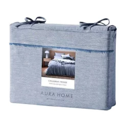 Aura Home Chambray Fringe Bedlinen Collection In Denim -Sheridan Sales Store unnamed file 16