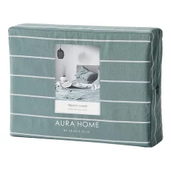 Aura Home French Stripe Bedlinen Collection In Atlantic 11 Aura Home French Stripe Bedlinen Collection In Atlantic -Sheridan Sales Store unnamed file 1655