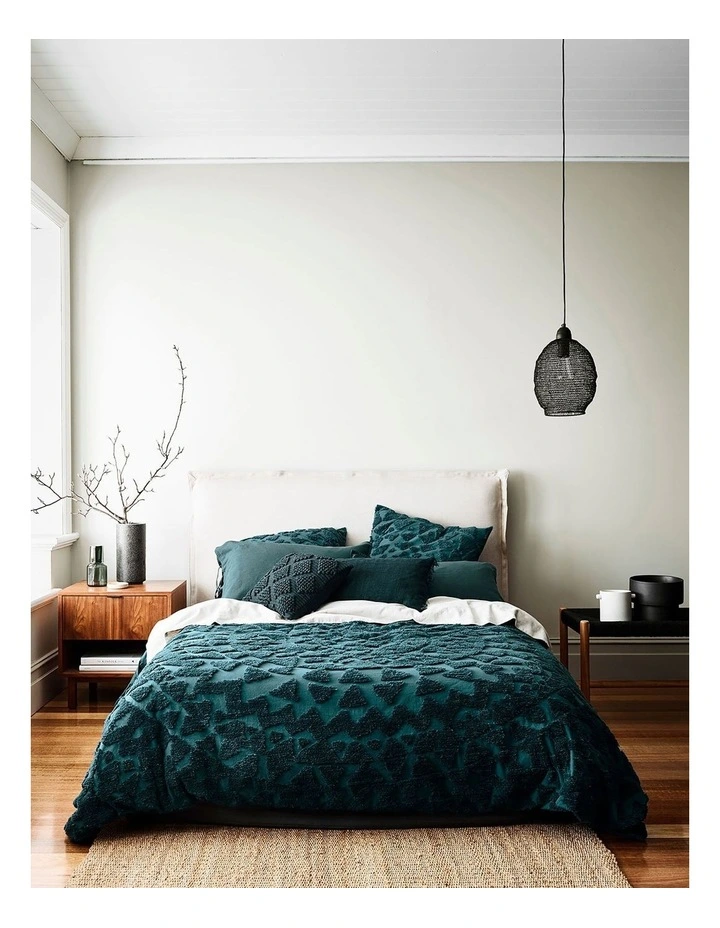 Aura Home Maya Bedlinen Collection In Indian Teal 3 Aura Home Maya Bedlinen Collection In Indian Teal