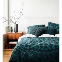 Alternative view of Aura Home Maya Bedlinen Collection In Indian Teal