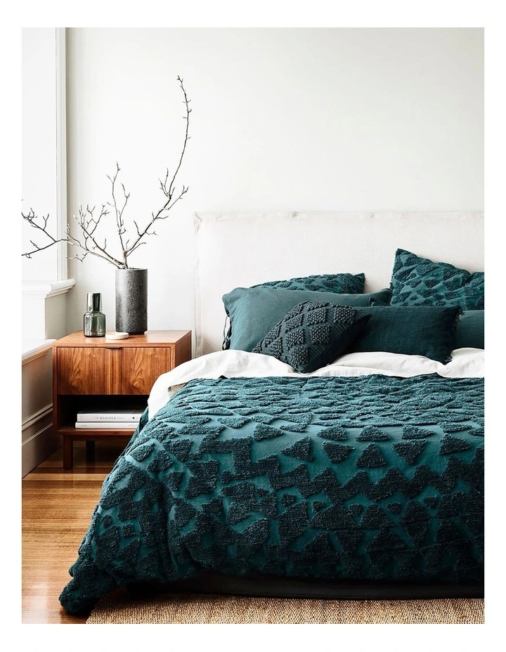 Aura Home Maya Bedlinen Collection In Indian Teal 4 Aura Home Maya Bedlinen Collection In Indian Teal - Image 2