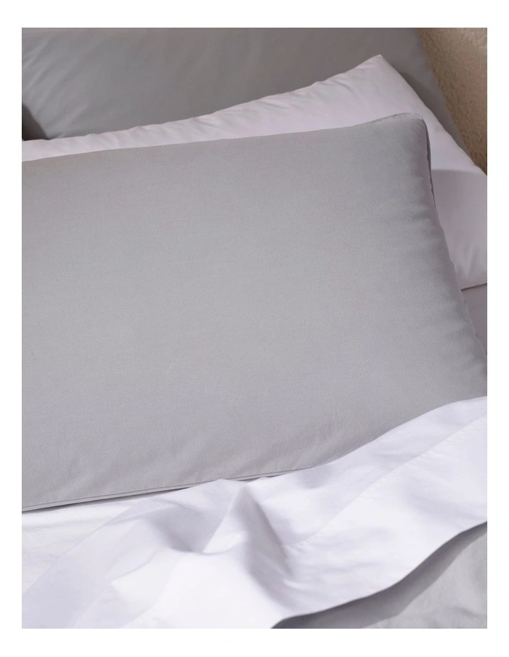 Vue Stonewashed 250TC Cotton Quilt Cover Set In Grey 5 Vue Stonewashed 250TC Cotton Quilt Cover Set In Grey - Image 3