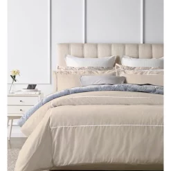 Heritage 500TC Ingah Cotton Sateen Quilt Cover Set Champagne