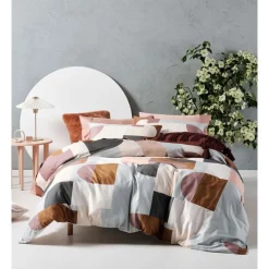 Linen House Blanche Quilt Cover Set Dusk