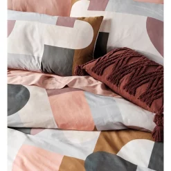 Alternative view of Linen House Blanche Quilt Cover Set Dusk