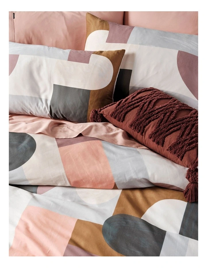 Linen House Blanche Quilt Cover Set Dusk 4 Linen House Blanche Quilt Cover Set Dusk - Image 2