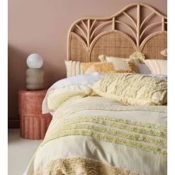 Alternative view of Linen House Briony Quilt Cover Set In Lemon