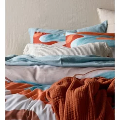 Australian House & Garden Araluen Tencel Quilt Cover Set Blue -Sheridan Sales Store unnamed file 1768
