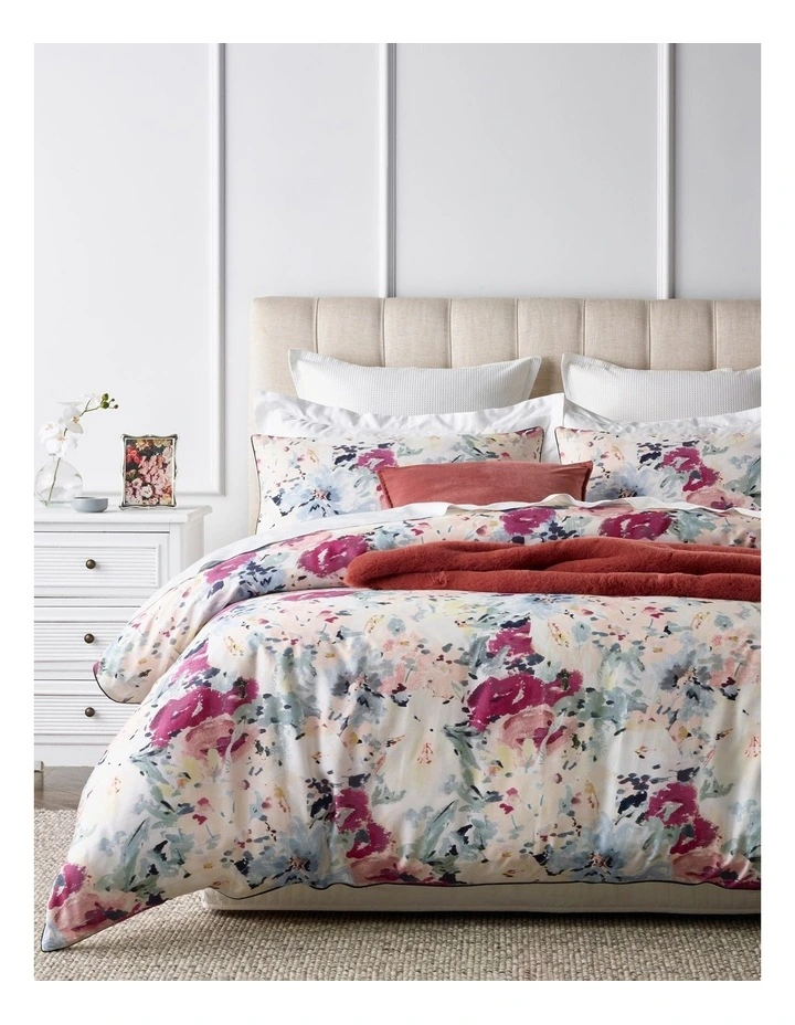 Heritage Orlean Cotton Sateen Quilt Cover Set 3 Heritage Orlean Cotton Sateen Quilt Cover Set