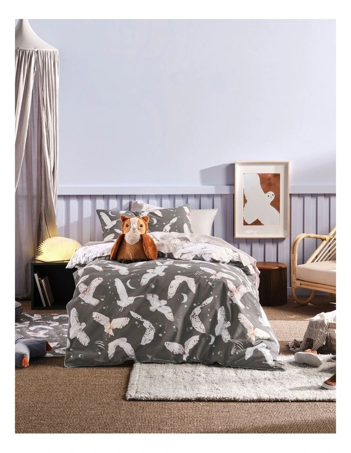 Linen House Kids Take To The Sky Quilt Cover Set Charcoal 3 Linen House Kids Take To The Sky Quilt Cover Set Charcoal