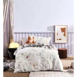 Alternative view of Linen House Kids Take To The Sky Quilt Cover Set Charcoal