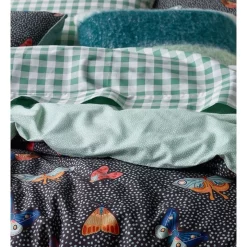 Alternative view of Beau & Bonnie Bella Cotton Quilt Cover Set Charcoal