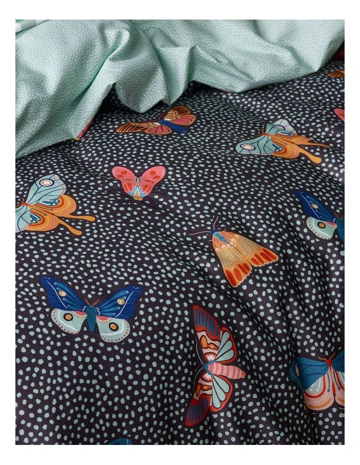Beau & Bonnie Bella Cotton Quilt Cover Set Charcoal 5 Beau & Bonnie Bella Cotton Quilt Cover Set Charcoal - Image 3