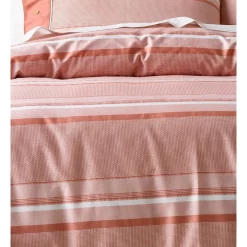 Alternative view of Vue Grayson Cotton Quilt Cover Set Brick Pink