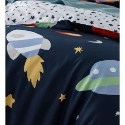 Alternative view of Milkshake Outer Orbit Quilt Cover Set In Navy