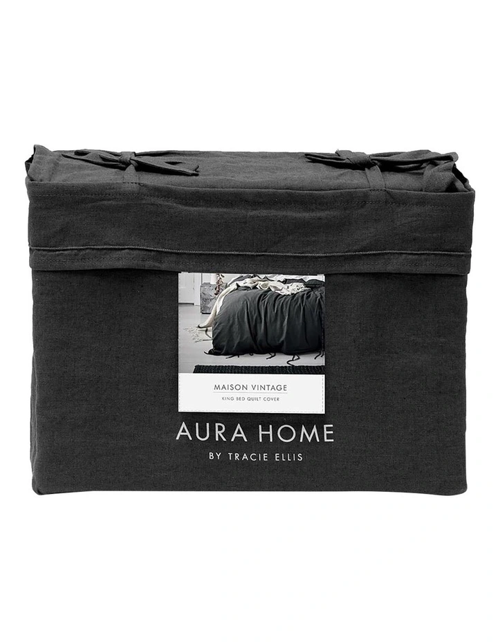 Aura Home Maison Vintage Bedlinen Collection Shadow 6 Aura Home Maison Vintage Bedlinen Collection Shadow - Image 4