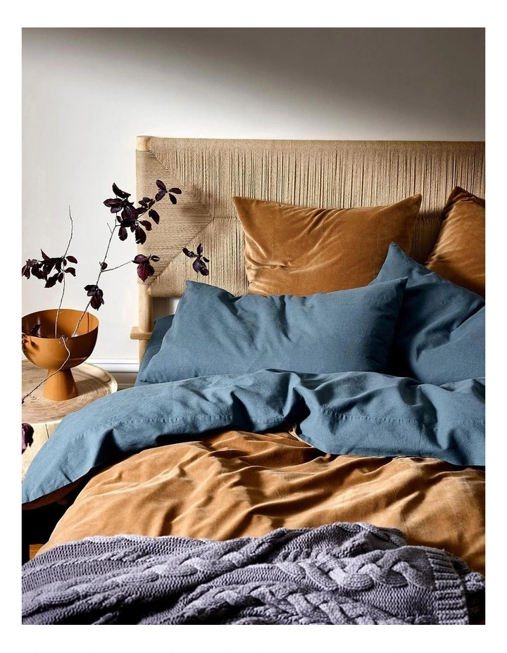 Aura Home Luxury Velvet Bedlinen Collection In Tobacco 4 Aura Home Luxury Velvet Bedlinen Collection In Tobacco - Image 2