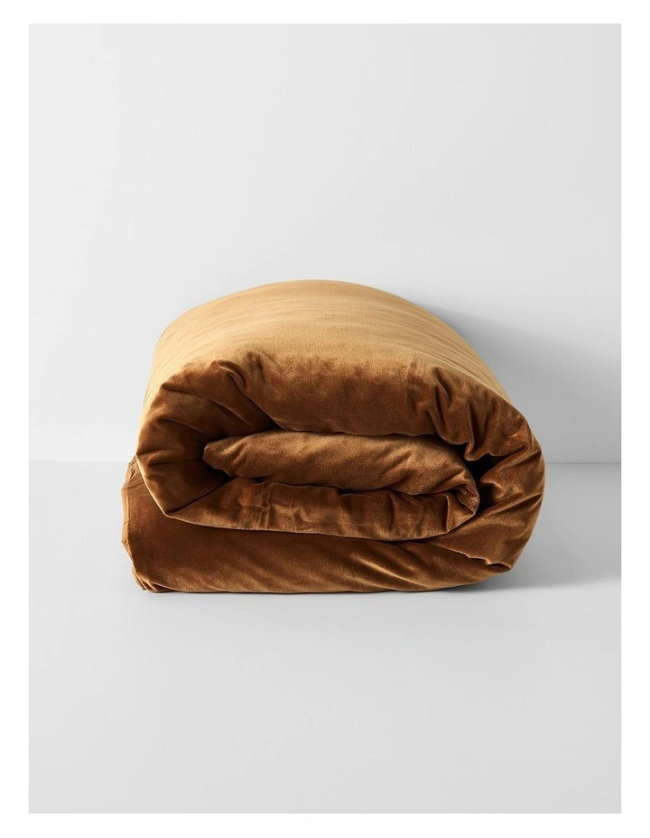 Aura Home Luxury Velvet Bedlinen Collection In Tobacco 5 Aura Home Luxury Velvet Bedlinen Collection In Tobacco - Image 3
