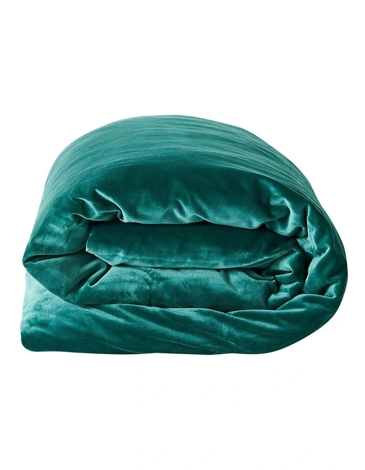 Aura Home Luxury Velvet Bedlinen Collection In Forest Night 5 Aura Home Luxury Velvet Bedlinen Collection In Forest Night - Image 3