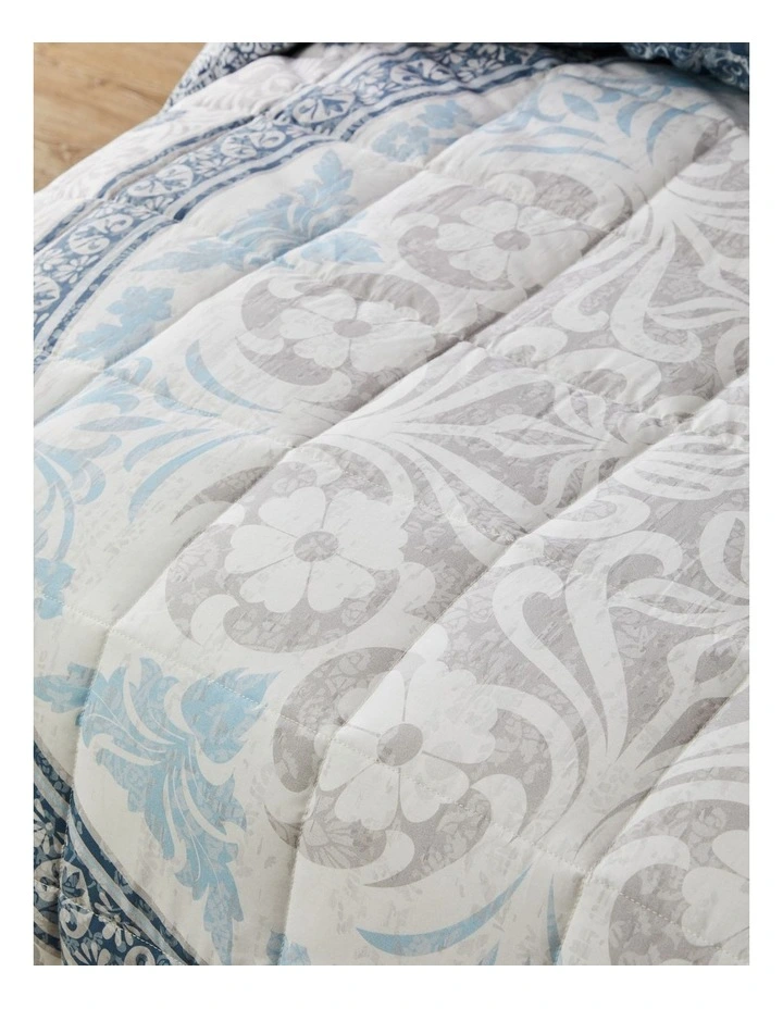 Private Collection Olani Quilt Cover Set Blue 7 Private Collection Olani Quilt Cover Set Blue - Image 5
