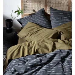 Aura Home French Stripe Bedlinen Collection In Steel 8 Aura Home French Stripe Bedlinen Collection In Steel -Sheridan Sales Store unnamed file 1822