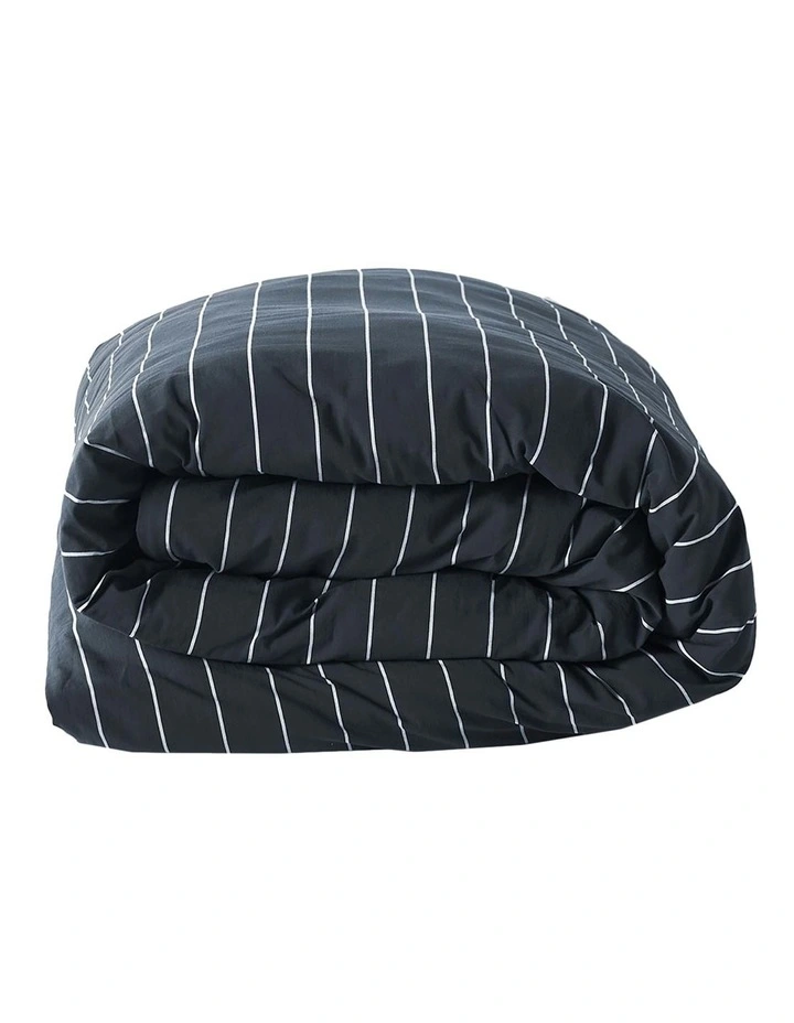 Aura Home French Stripe Bedlinen Collection In Steel 5 Aura Home French Stripe Bedlinen Collection In Steel - Image 3