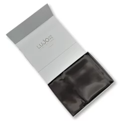 Lujo Home Silk Quilt Cover Charcoal