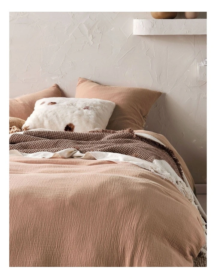 Linen House Elysian Quilt Cover Set In Clay 4 Linen House Elysian Quilt Cover Set In Clay - Image 2