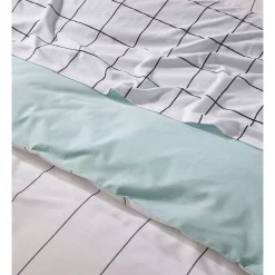 Vue Yubi Vertical Mosaic Quilt Cover Set In White -Sheridan Sales Store unnamed file 1875