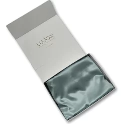 Lujo Home Silk Quilt Cover Steel Blue