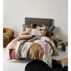 Linen House Hayden Quilt Cover Set In Moss