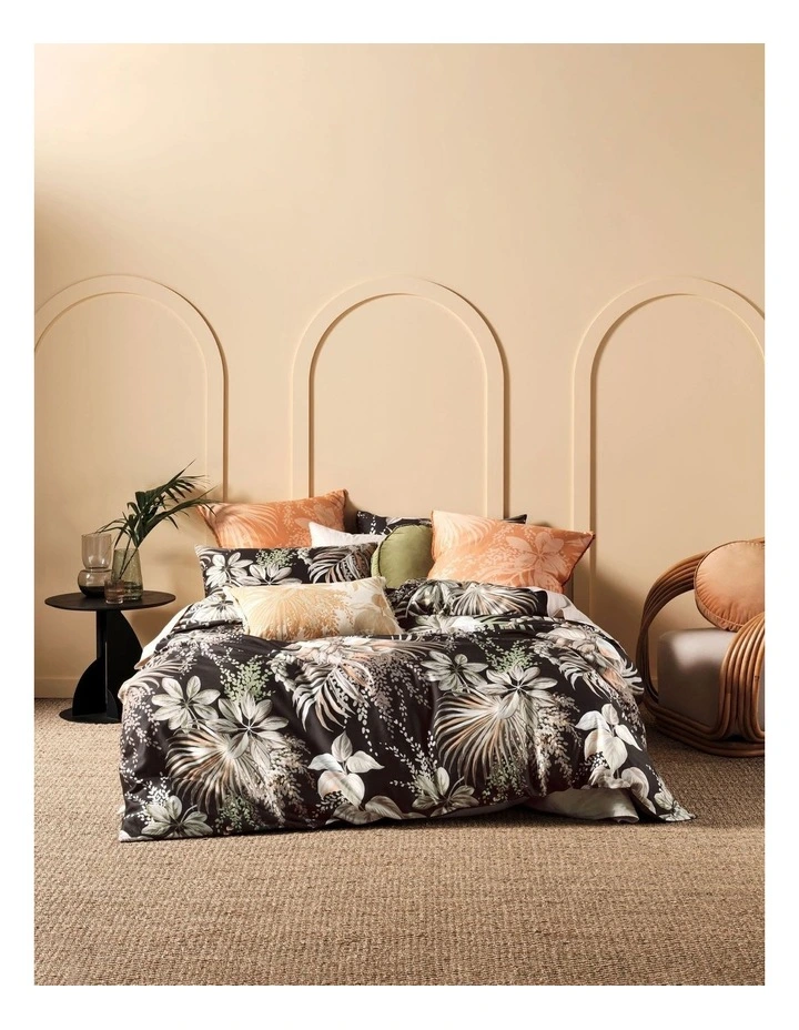 Linen House Harlow Quilt Cover Set Black 3 Linen House Harlow Quilt Cover Set Black