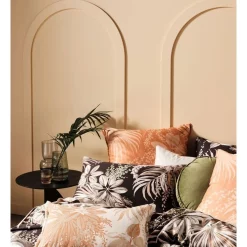 Alternative view of Linen House Harlow Quilt Cover Set Black