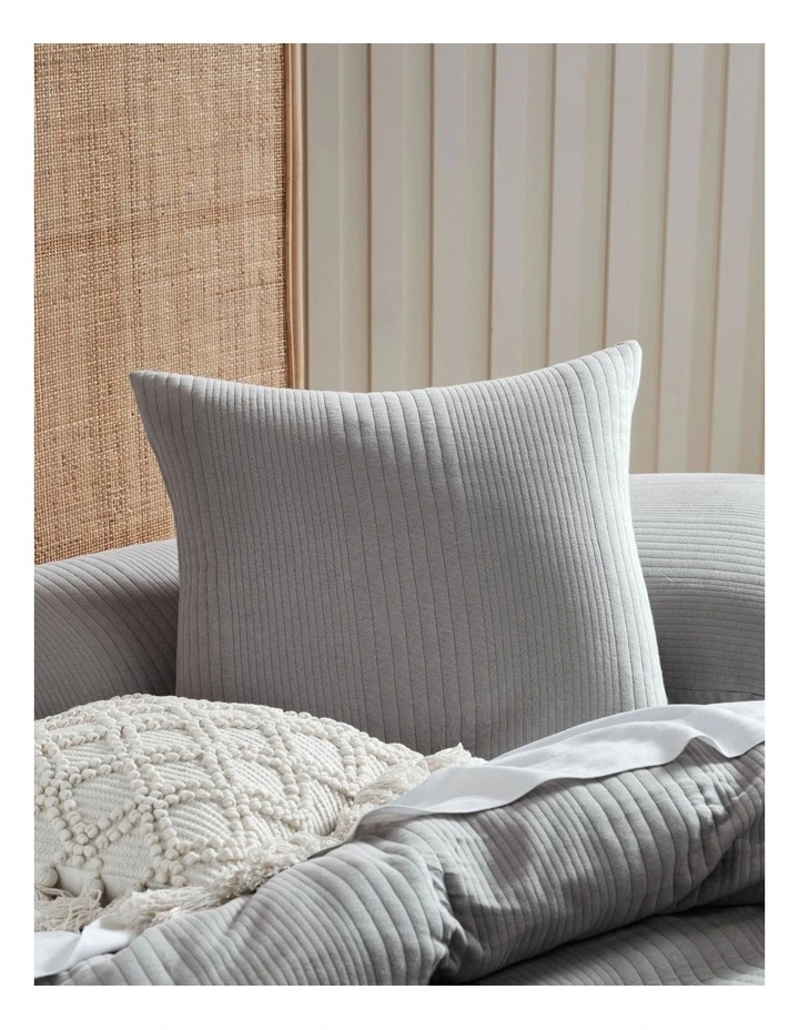 Linen House Osmond Quilt Cover Set Grey 5 Linen House Osmond Quilt Cover Set Grey - Image 3