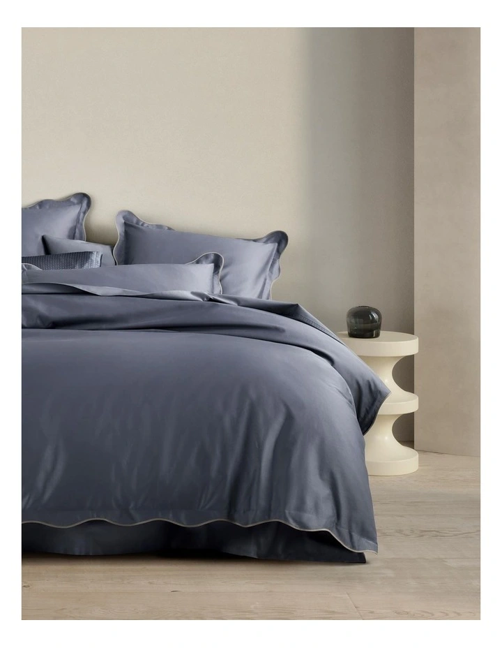 Sheridan Tamber Tailored Quilt Cover In Smokey Blue 3 Sheridan Tamber Tailored Quilt Cover In Smokey Blue