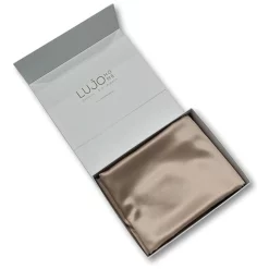 Lujo Home Silk Quilt Cover Caramel