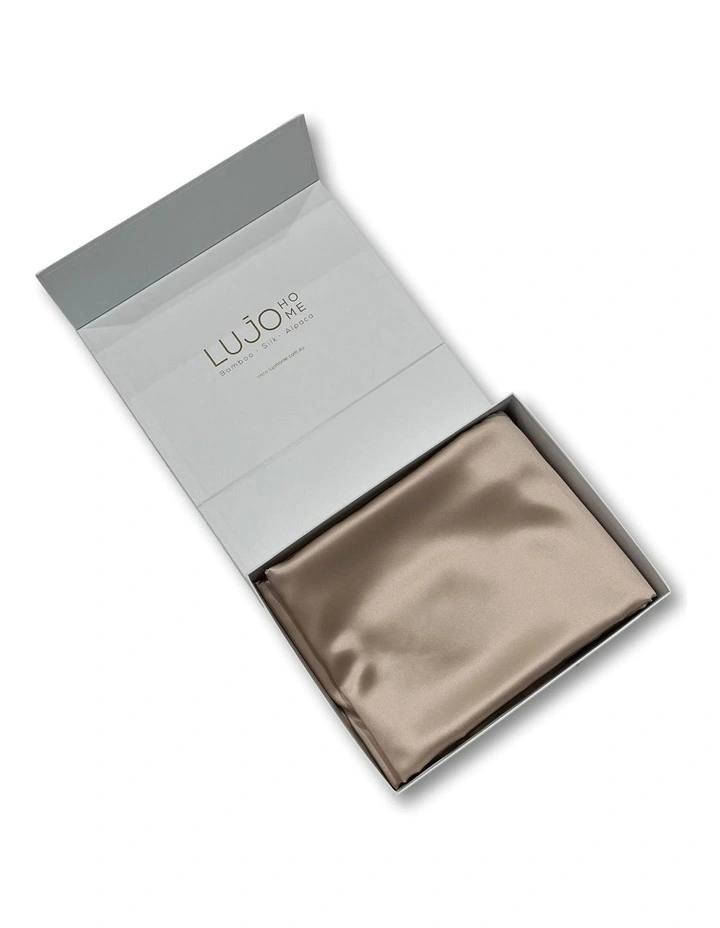 Lujo Home Silk Quilt Cover Caramel 3 Lujo Home Silk Quilt Cover Caramel