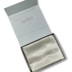 Lujo Home Silk Quilt Cover Ivory White