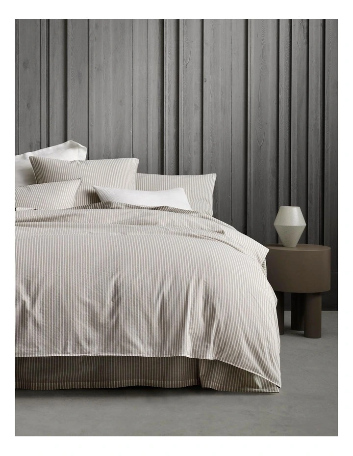 Sheridan Reilly Stripe Quilt Cover Set In Dust 3 Sheridan Reilly Stripe Quilt Cover Set In Dust